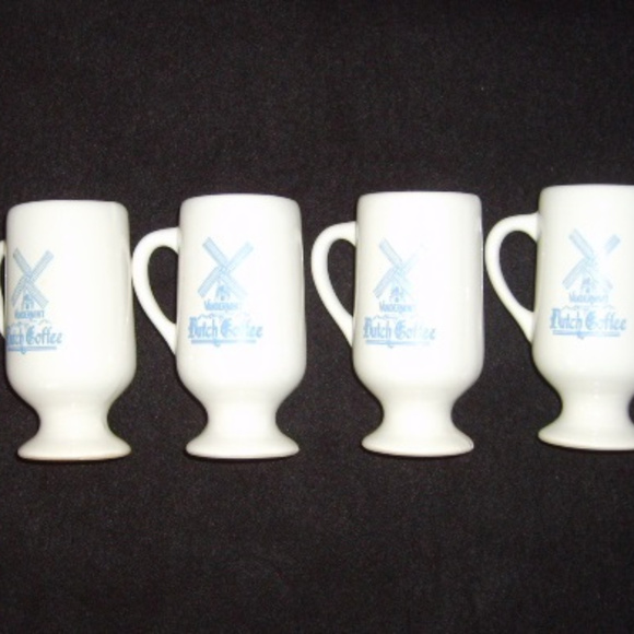 Set 4 Mugs Small Vandermint Coffee Cups - Picture 2 of 2